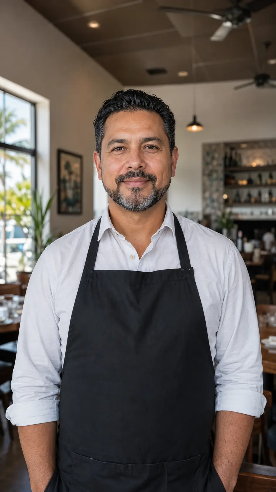 Restaurant owner applying for the Pioresso Small Business Growth Project